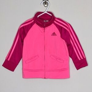 Adidas Pink Athletic Track Jacket 18m